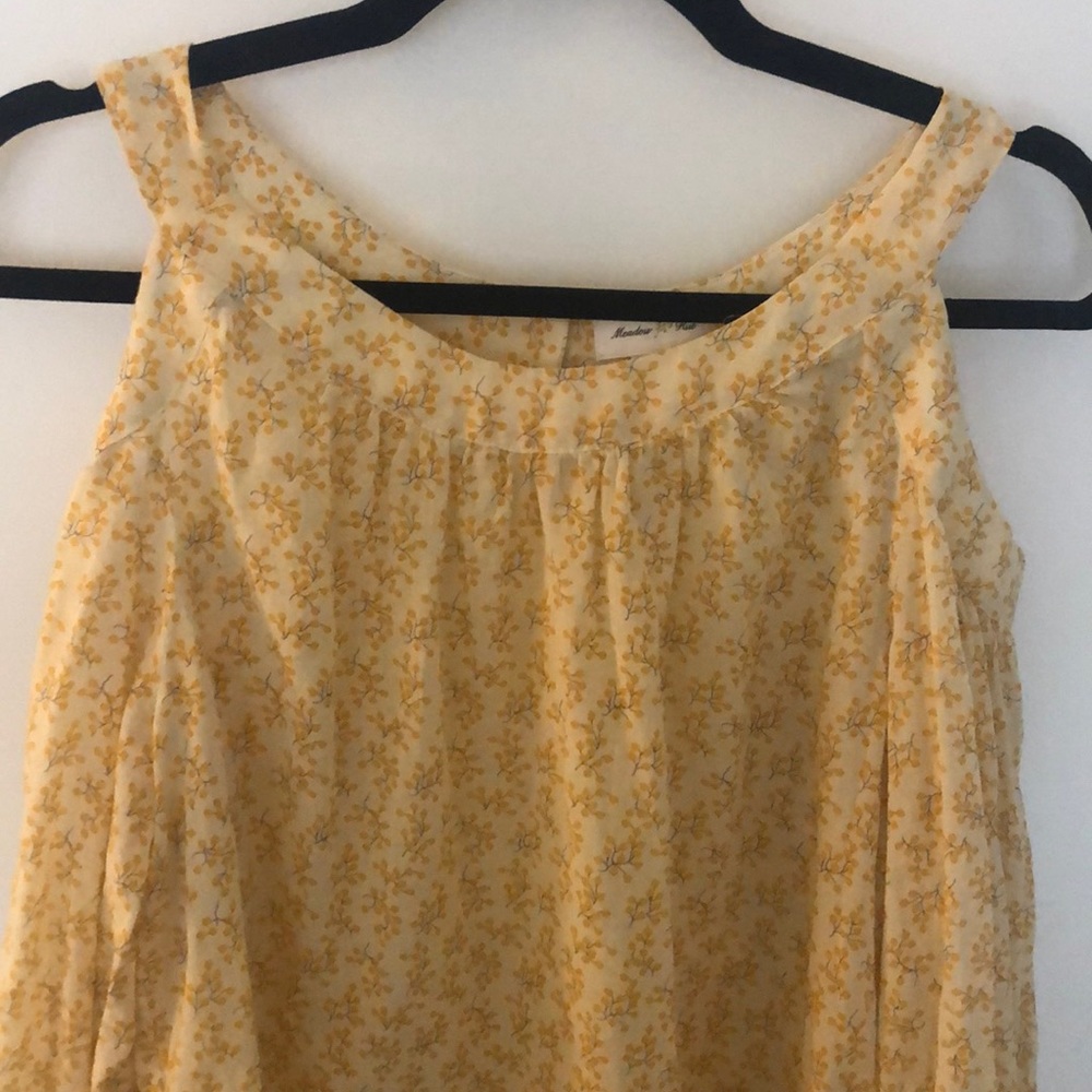 Anthro Cream/Yellow Spring Time Blouse